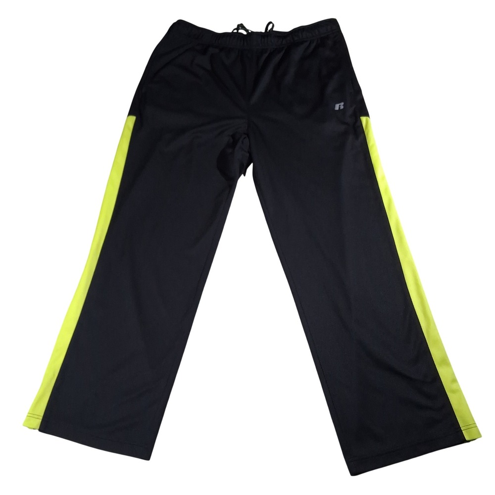 Russell Athletic Dri-Power 360 Men's LARGE Workout Sweatpants Black Joggers